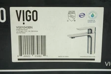 VIGO Davidson Single Hole Single-Handle Bathroom Faucet Brushed Nickel VG01043BN