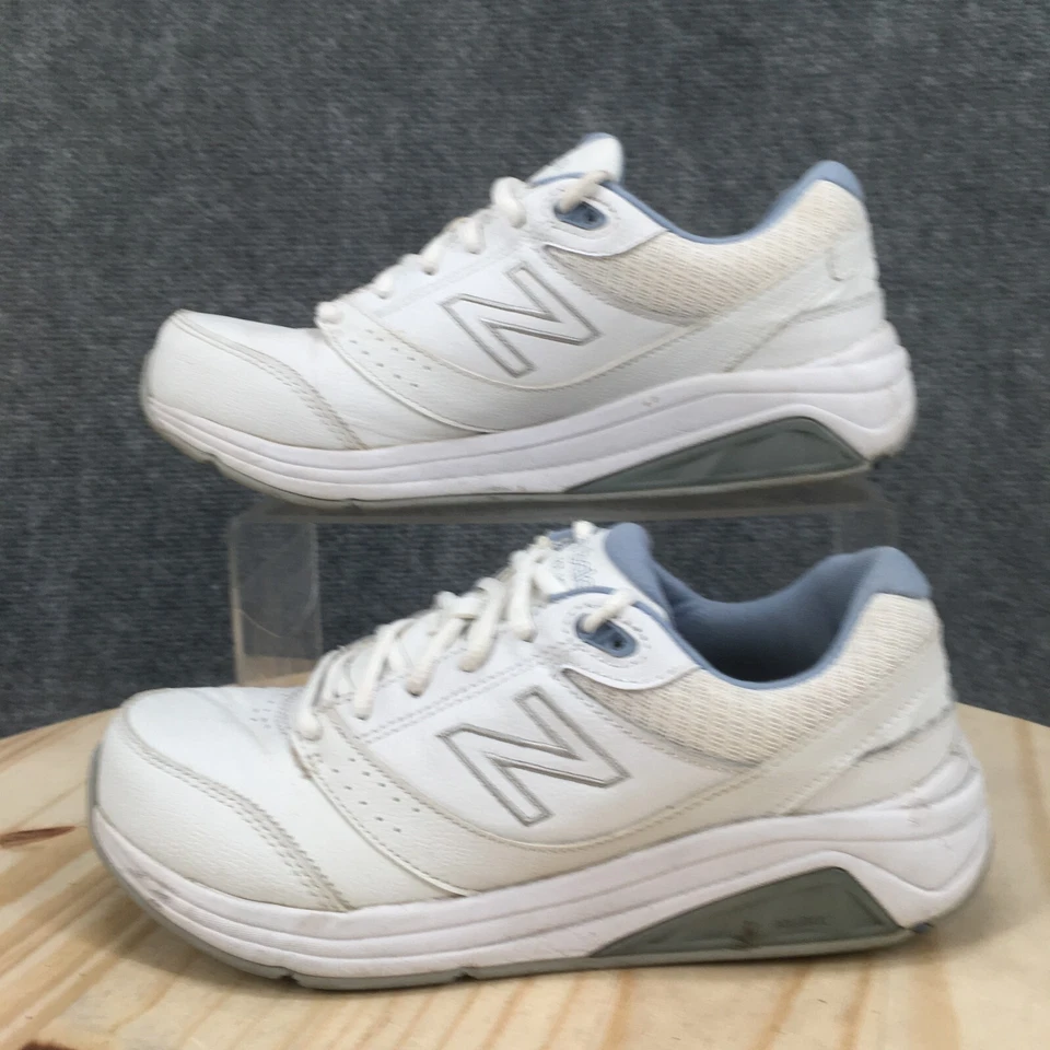 New Balance Zapatos Mujer 7.5 928V2 Tenis para Caminar W928WB3 Cuero Blanco Con Cordones Foto 2 de 4