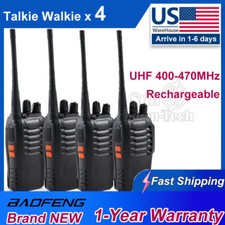 4Pack Talkie Walkie BF-888S 16 Channel Professional Rechargeable Two-Way Radio