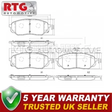 Front Brake Pads Set Fits Kia Sorento 2015- Hyundai Santa Fe 2018- 58101S1A70