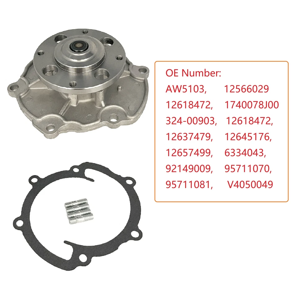 Bomba de agua del motor 12566029 para Chevrolet Caprice Malibu GMC Terrain Cadillac Foto 3 de 4