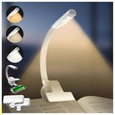 Book Light,Reading Lights for Books in Bed,3 Color & Stepless Dimming 