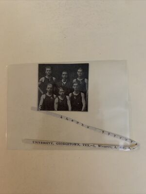 Southwestern University Georgetown TX Texas 1916 Basketball Small Team Picture