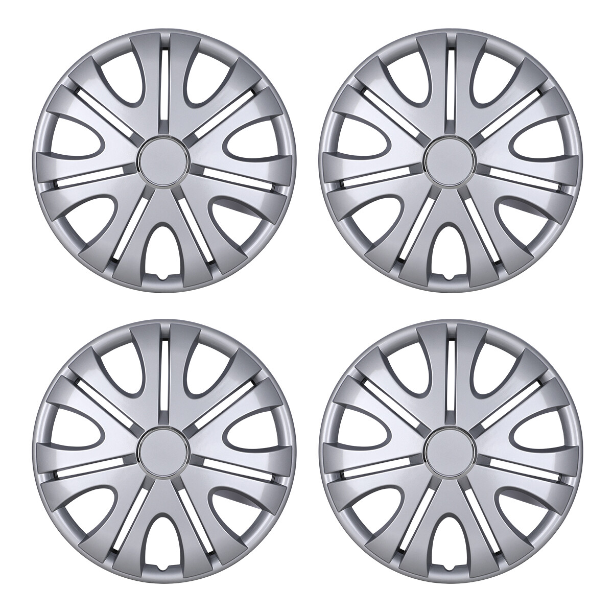 14 Inch Snap-On Wheel Covers Full Hubcaps Set of 4 for R14 Chevy Toyota