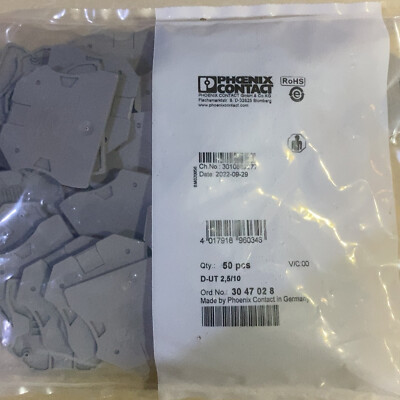50Pcs/Bag NEW For PHOENIX CONTACT ground terminal D-UT 2.5/10 3047028