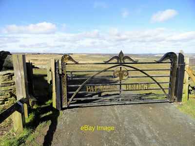 Photo 6x4 Gate at Palmers Bridge Horsleyhope This is beside the Waskerley c2020