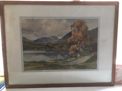 John Cochran signiertes Aquarell Anfang 20. Jahrhundert, Glen Creran Loch Schottland