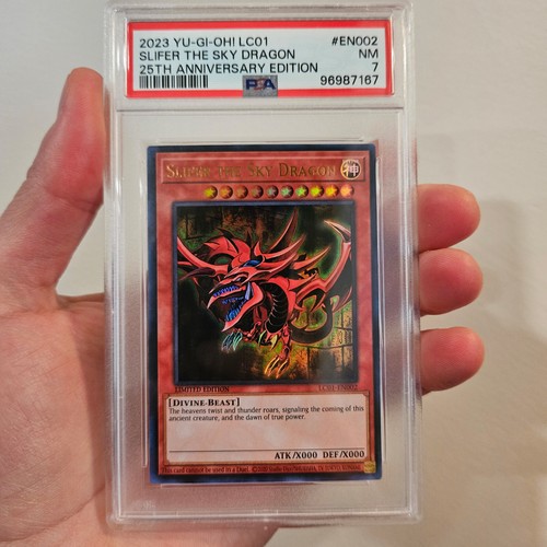 Slifer the Sky Dragon LC01-EN002 - PSA 7 - YU-GI-OH! 25th Anniversary Edition - Picture 3 of 11