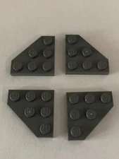 LEGO Parts 2450 (4pcs) Wedge, Plate 3 x 3 Cut Corner Choose Color
