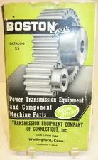 1950 Boston Gear Catalog 55, Power Transmission Eqmt & Component Machine Parts