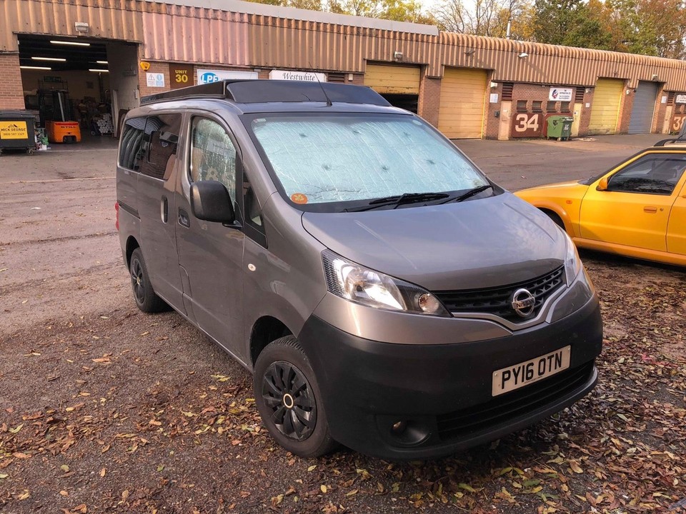 NV200 Thermal Screen covers Blackout Blind silver 3 piece STEALTH Black