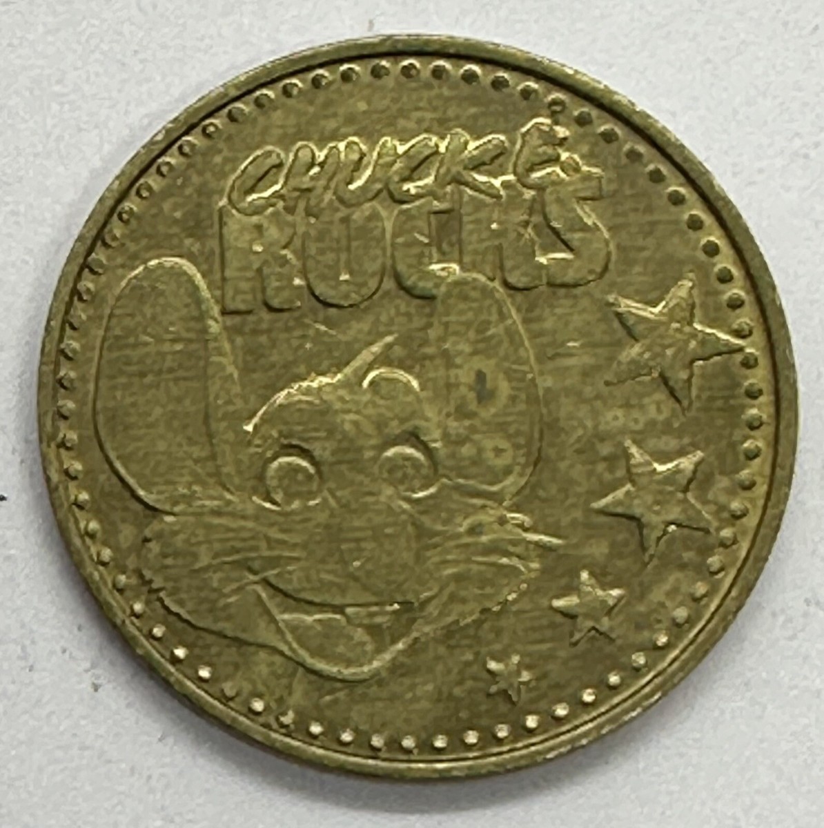 ちょこ 2013 CHUCK E CHEESE'S TOKEN BRASS 25mm CHUCKE ROCKS CEC | eBay