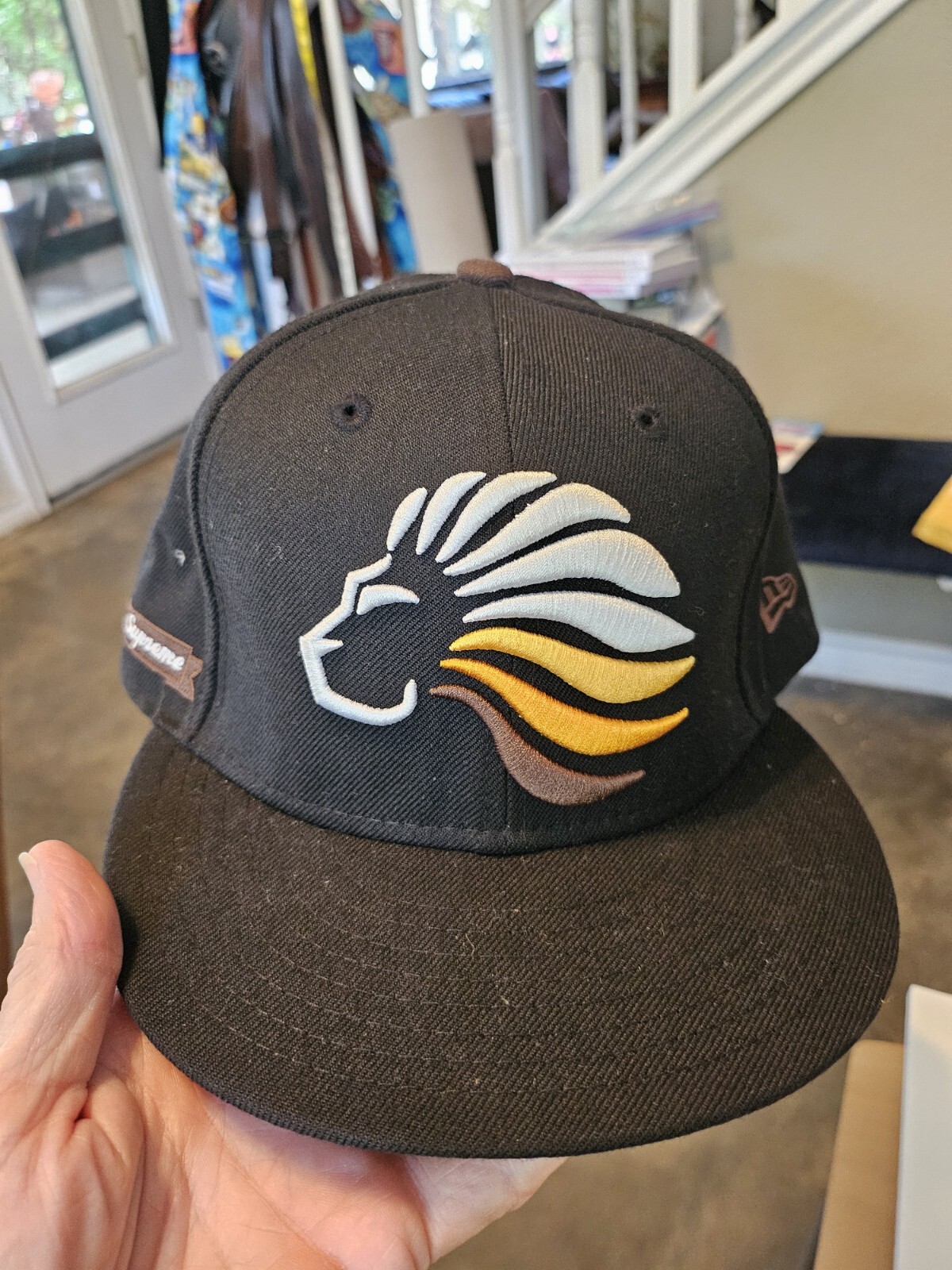 New Era 59Fifty Reign Supreme KING Apparel Cap 7 5/8 DEFY Lion King Logo Black