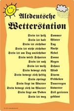  3 Sorten Wetterstein Gartendeko Wettertafel Humor- Wetterstation