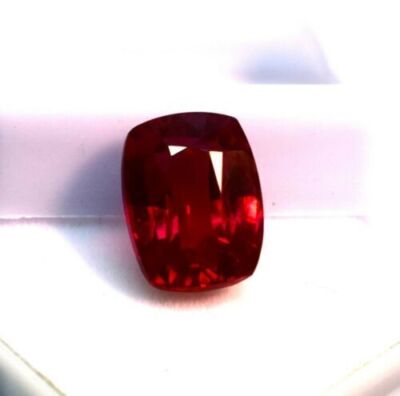 GGI Certified AAA+ Quality Natural Ruby Rare Collection 9.64 Ct cushion Cut