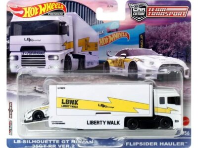 LBシルエットGT日産35GT-RR VER.2/フリップスライダーハウラー FLIPSIDER Hauler & LB Silhouette Nissan 35 GT-RR V2 - HOT WHEELS 1