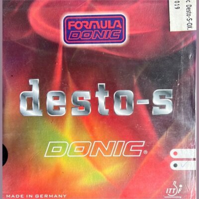 DONIC DESTO-S Table Tennis Rubber - BLACK