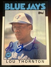 1986 Topps Lou Thornton #488 Toronto Blue Jays Hand-Autographed Baseball Card