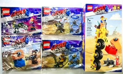 LEGO Movie 2: 70823 Emmet's Thricycle!, 30460 Rex, 30527 Lucy, 30528, 30529