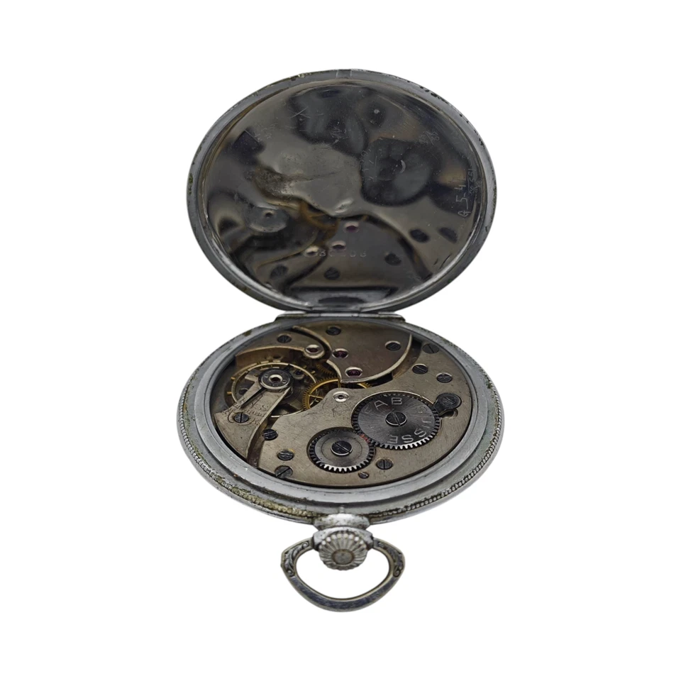 Редкие винтажные швейцарские коллекционные антикварные мужские * Ø 47 мм * карманные часы Ebel - Изображение 4 из 4
