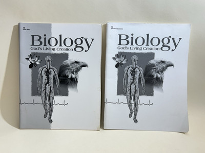 Abeka Biology God's Living Creation Student Quizzes, Teacher Key UNMARKED 3rd Ed