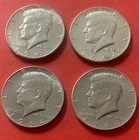 1964 Kennedy Silver Half Dollars Set of 4. (90% Silver). Excellent Condition.