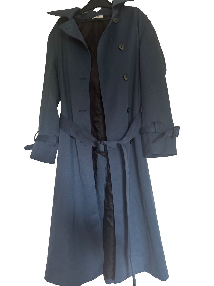 Celine navy belted coat
