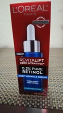 L'Oreal Night 0.3 Pure Retinol Deep Wrinkle Serum 1.0 Fluid Oz