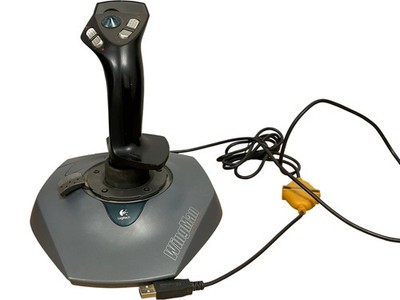 Logitech WingMan Extreme USB Wired Gamepad Controller Schwarz Grau PC Joystick