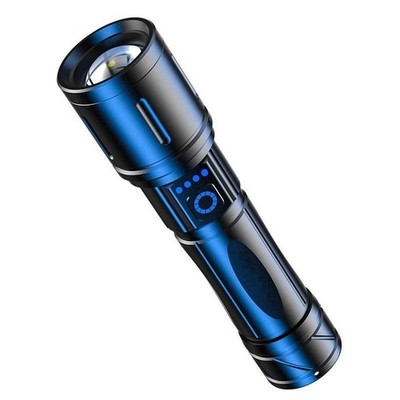 Ultrahelle 30W wiederaufladbare LED Taschenlampe mit Zoom für den Außenbereich