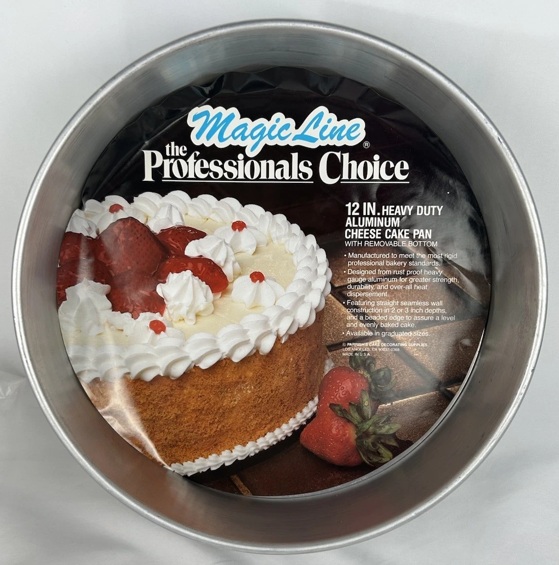 Vintage New Magic Line Cheese Cake Pan Aluminum Round 12" Professionals Choice
