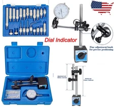 Dial Indicator with Magnetic Base Holder Differential Backlash Gauge 0-1.0 Test