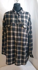 PrettyLittleThing Plaid Oversized Shirt size 10 Button Up Casual multi color