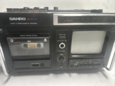 Sampo Model: 9505 Color TV AM/FM Radio Cassette Recorder MFRD Nov 1982