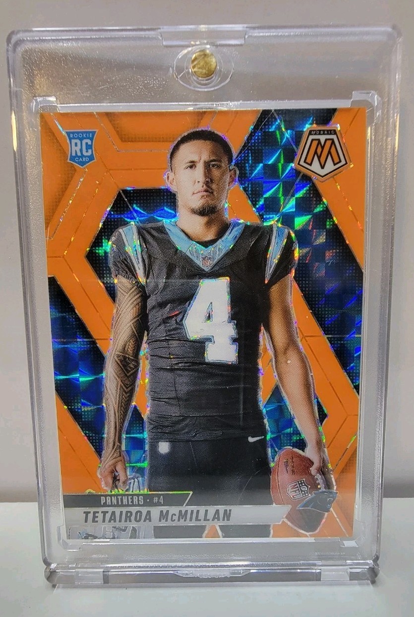 Tetairoa McMillan 2025 Mosaic Orange Fluorescent 9/25 Panthers #274 SP NFL