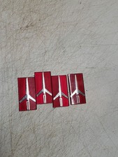 1980s Oldsmobile Hubcap Emblem Plastic Inserts Lot Of 4 Nos Gm Oem Red Rocket 1980s Oldsmobile Hubcap Emblem Plastic Inserts Lot Of 4 Nos Gm Oem Red Rocket
