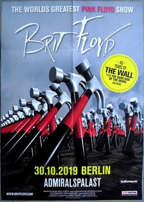 BRIT FLOYD - PINK FLOYD - 2019 - Live In Concert - The Wall Tour - Poster - Berl
