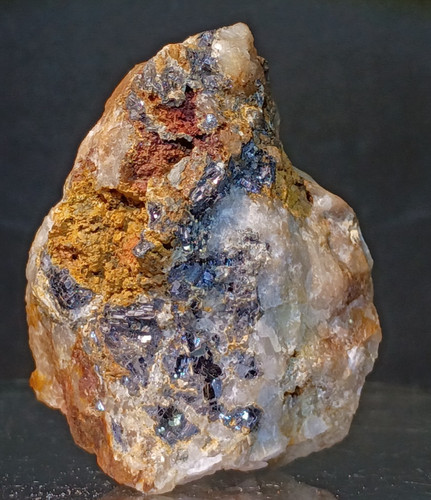 TRUE MISSOURI SILVER ORE / MASSIVE TOPAZ / TUNGSTEN 260g Apex Mine  - Cox Coll