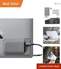 Slim Travel Hard Drive Sleeve - Reusable Adhesive Case for SSDs  Tablets