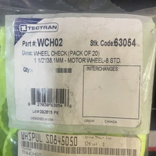WCH02 TECTRAN WHEEL CHECK 1 1/2" Motor Wheel ( QTY 56 )