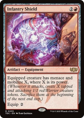 1x Infantry Shield NM-Mint, English Commander: Tarkir: Dragonstorm MTG Magic