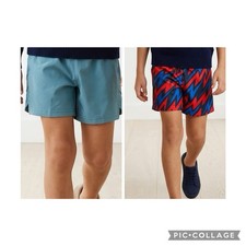 NWT DSG - Boys - 2 Pair Woven Training Shorts Red Blue - Size XXS 4/5