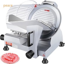 VEVOR Commercial Meat Slicer,10inch Electric Food Slicer,240W Frozen Meat Slicer