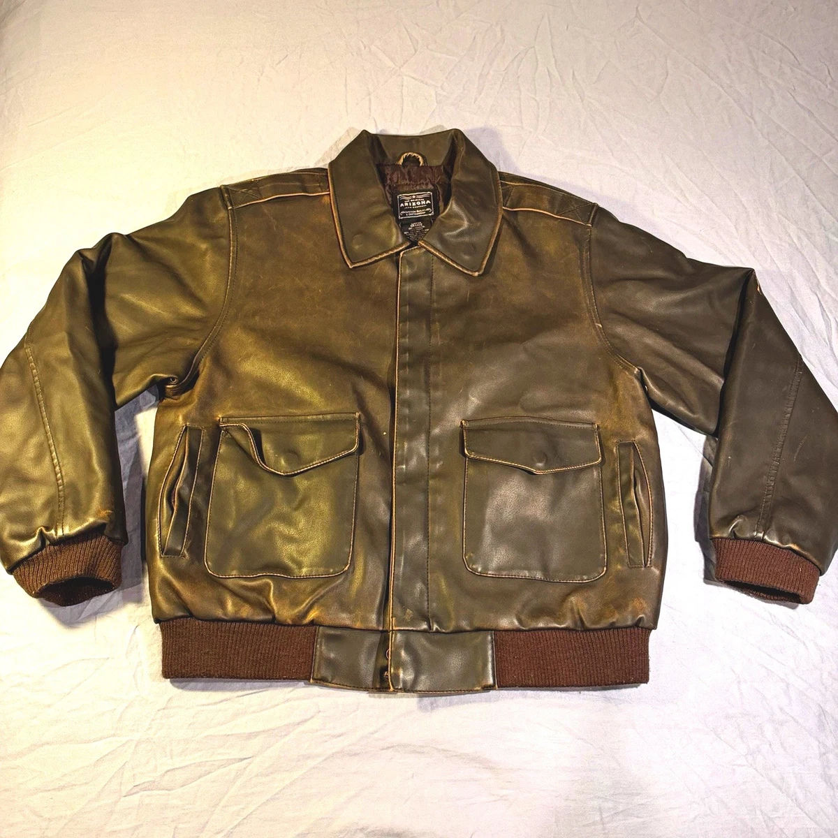 25+ AriZona Coats, Jackets & Vests Faux Leather Outer Shell for