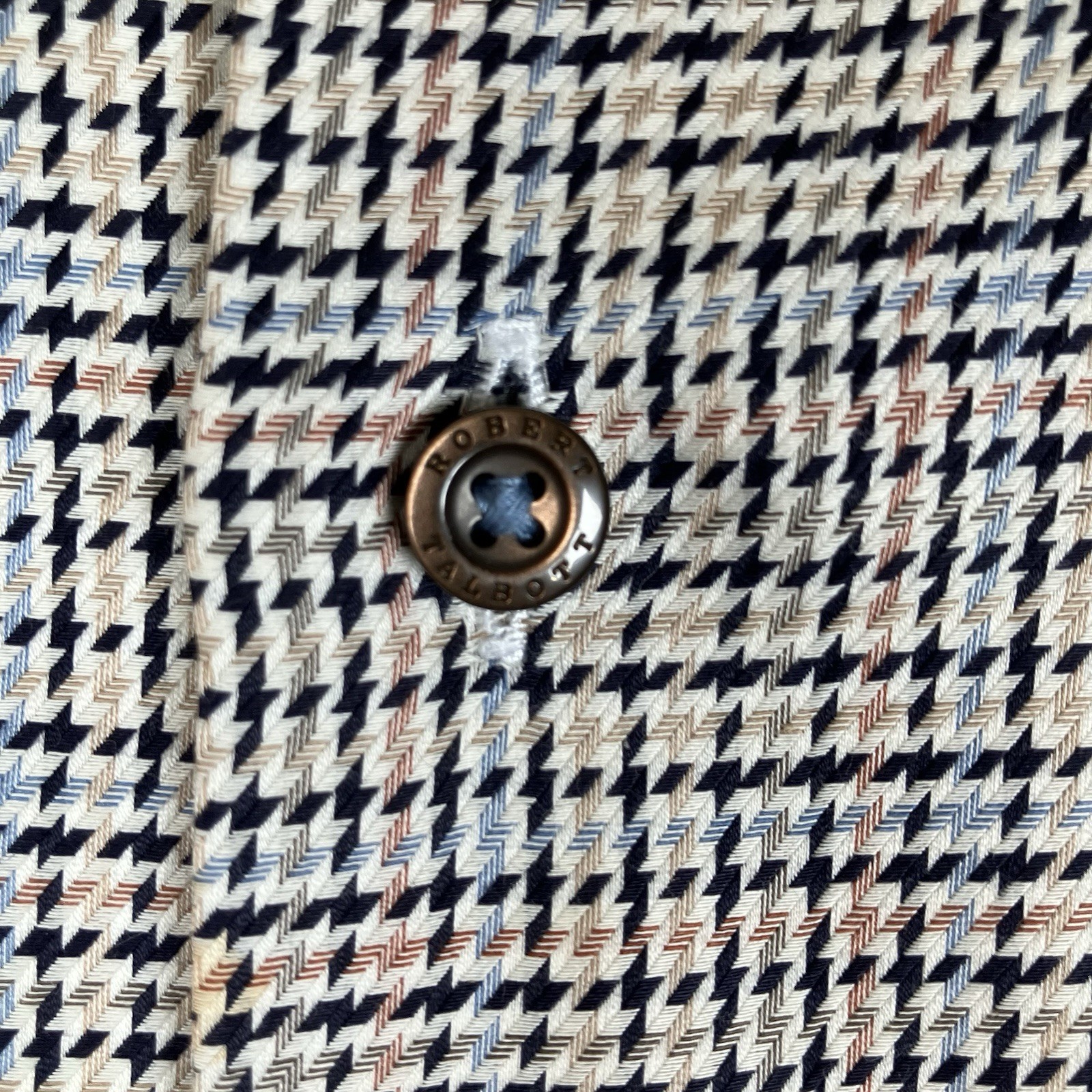 Robert Talbott 2XL Multicolor Houndstooth Pattern… - image 7