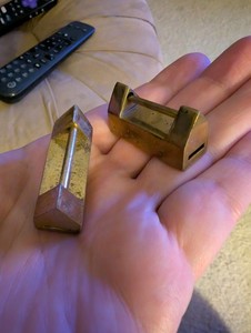 2 Vintage Chinese Locks Brass