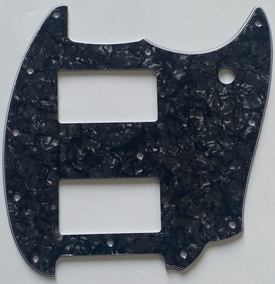 For Fit Fender Mustang OffSet Series PAF Pickup Guitar Pickguard Black Pearl