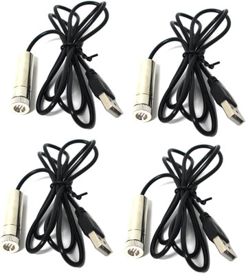 Adjustable Green Laser Module - 39'' Line, USB, 4 Pack for Precision Tasks