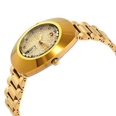 Rado DiaStar Original Men's Yellow Gold Blue Simili Stone Dial