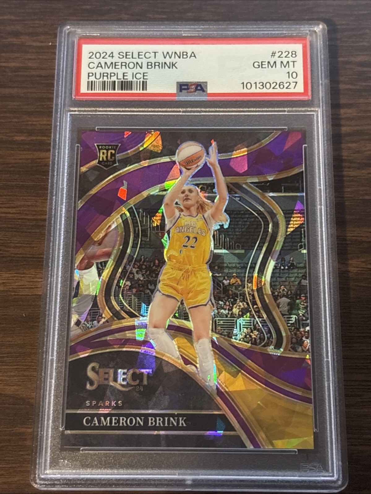 2024 Panini Select WNBA Cameron Brink RC Rookie Courtside Purple Ice PRIZM /149